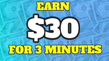 Earn $30 For 3 Minutes Of Work [EASY]