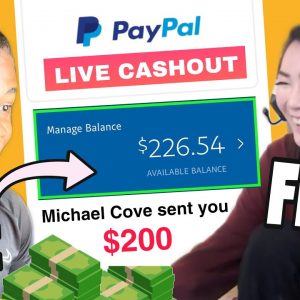 Cashing Out $200 LIVE On Free Money App Then Giving It Away! (Paypal Free Money)