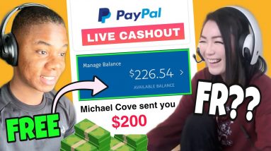 Cashing Out $200 LIVE On Free Money App Then Giving It Away! (Paypal Free Money)