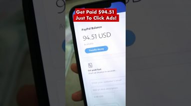 Get Paid $94.51 Just Clicking Ads! #shorts