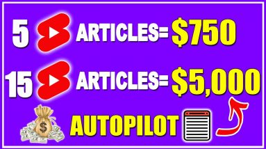 How To Make Money With YouTube Shorts By Turning ARTICLES Into YOUTUBE SHORT Videos!
