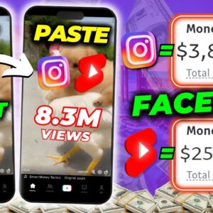 Make Money Online: Copy & Paste Videos from This NEW App & Upload To YouTube & Instagram $500 a day