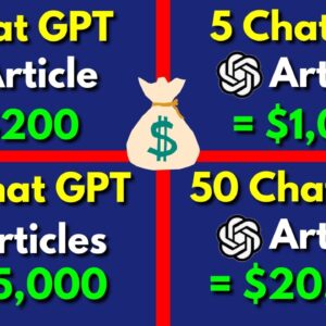 How To Make Money With ChatGPT FOR FREE - No Cost To Start