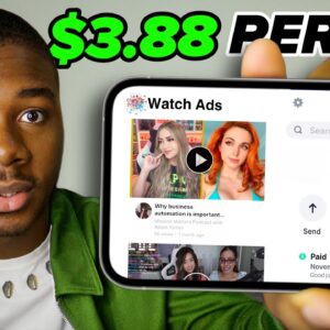 Get Paid $373.80 Just Watching Ads! ($3.88 PER AD) | Make Money Online 2025