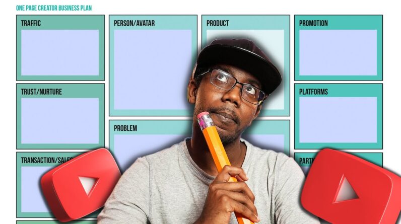Build a ONE PAGE Creator Business Plan to Become a Full-time Creator