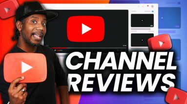YOUTUBE LIVE CHANNEL REVIEWS - Real Advice for Small Channels