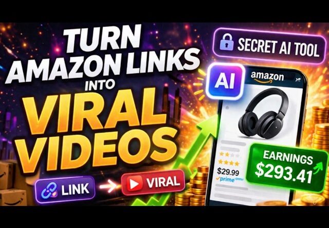 I use THIS Secret AI Tool To Turn Amazon Links Into Viral Videos