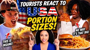 World Cup Tourists Left Speechless By American Food Portion Sizes! "It's Mental"
